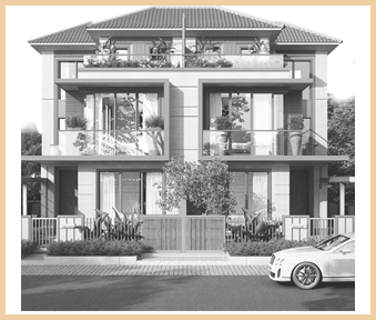 Hình ảnh biệt thự song lập châu âu