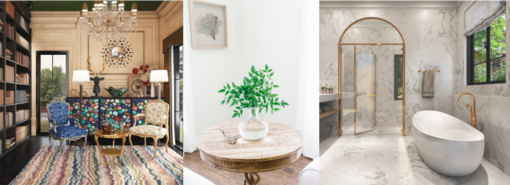 Phối cảnh không gian theo phòng cách Gothic